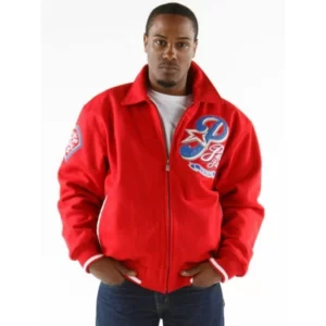 PELLE PELLE TRIBUTE PHILLY RED WOOL JACKET