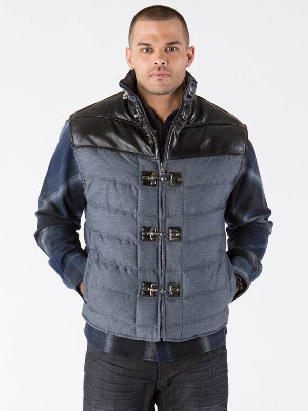 Pelle Pelle Sleeveless Blue Jacket
