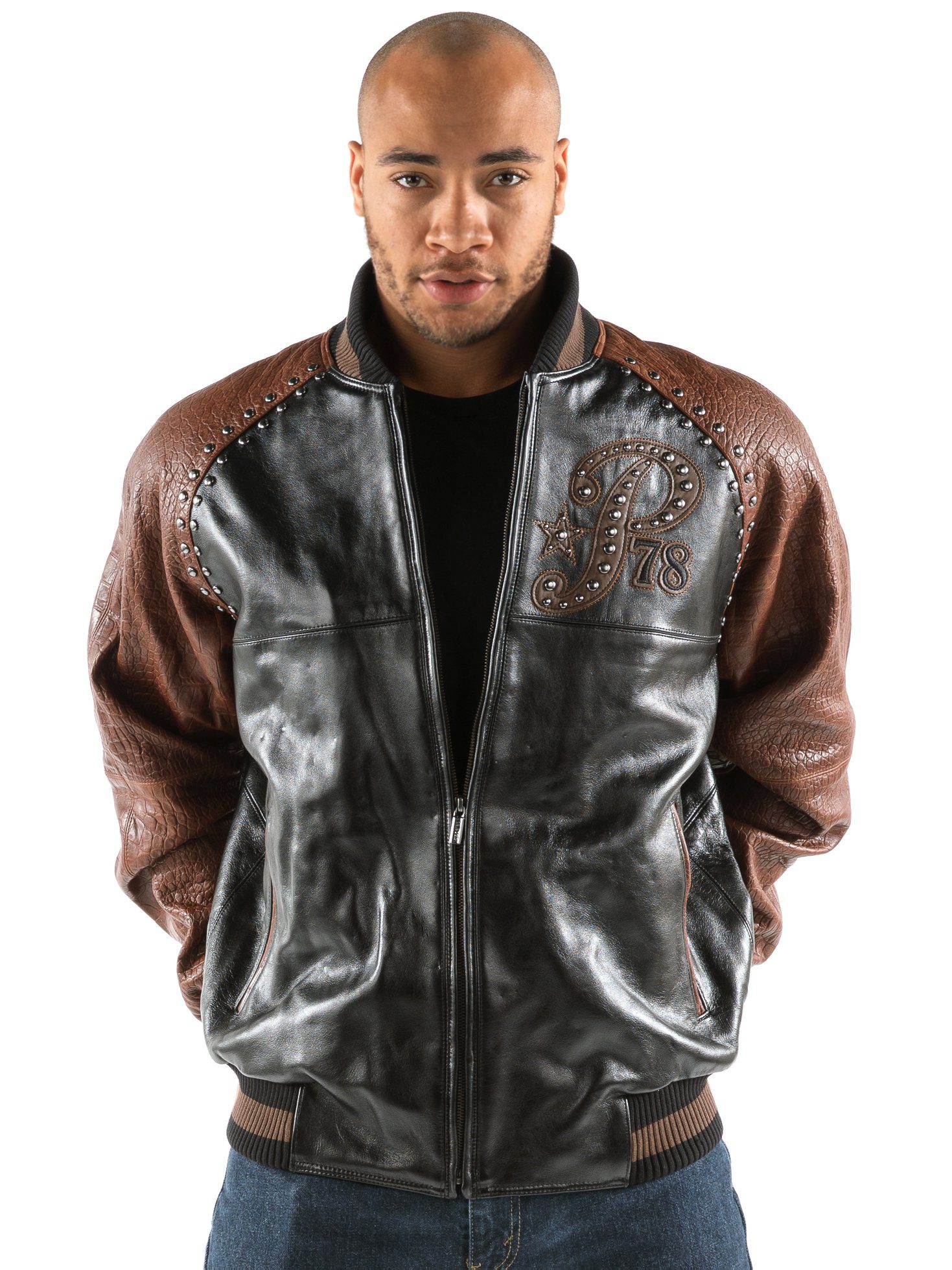 Pelle Pelle Studded Brown Leather Jacket view 2