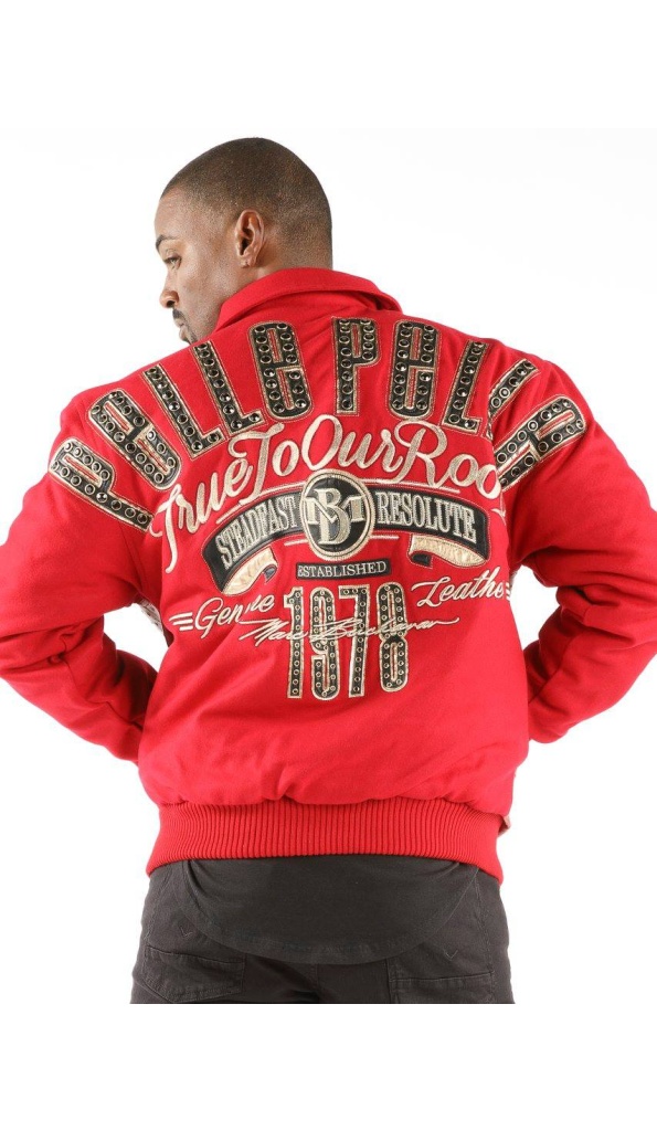 Red Pelle Pelle Encrusted True to Roots Jacket