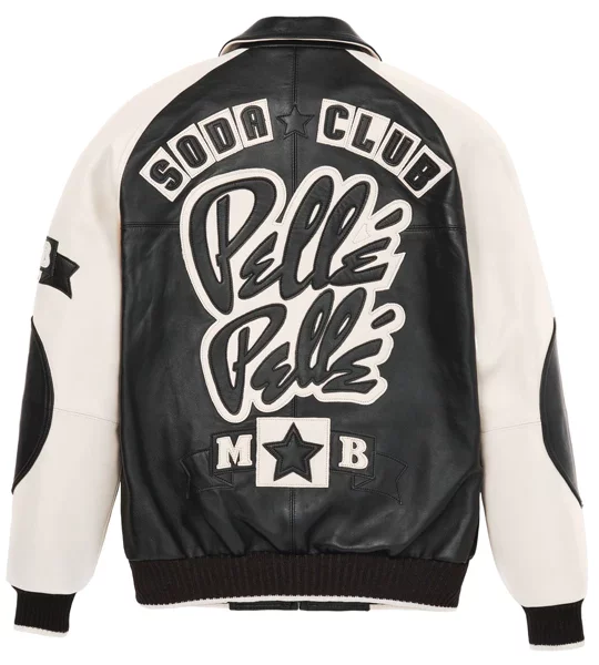 Pelle Pelle Black And White Soda Club Jacket | MB Jacket view 1