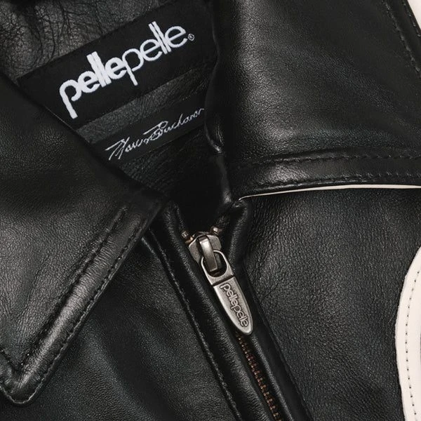 Pelle Pelle Black And White Soda Club Jacket | MB Jacket view 5
