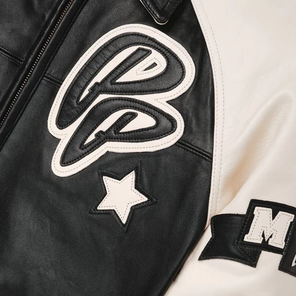 Pelle Pelle Black And White Soda Club Jacket | MB Jacket view 4