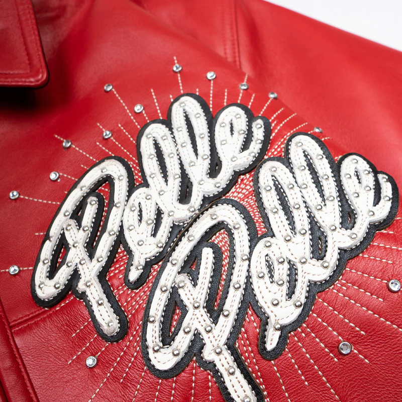 Pelle Pelle Red Soda Club Studs Jacket | Leather Jacket view 3