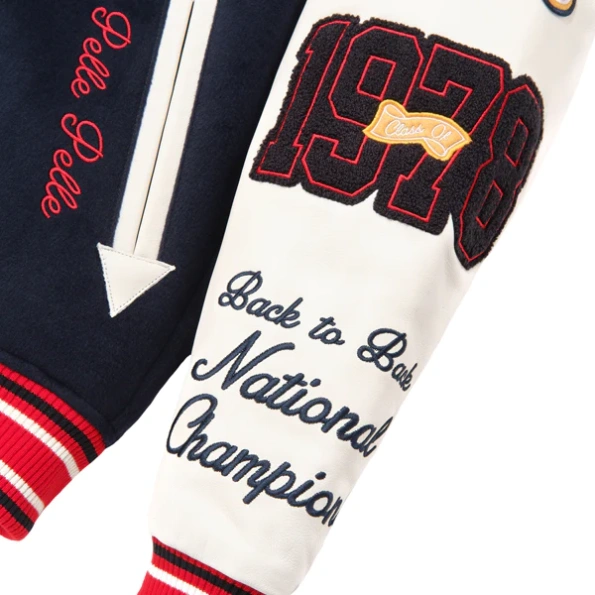 Pelle Pelle Champion MB Varsity Jacket | Wool Leather view 3