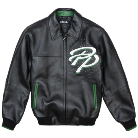 Pelle Pelle Black MB Studs Leather Jacket view 2