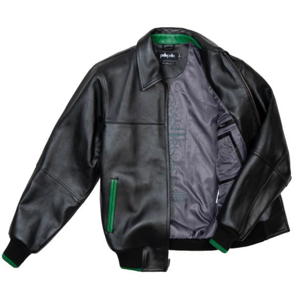 Pelle Pelle Black MB Studs Leather Jacket view 3