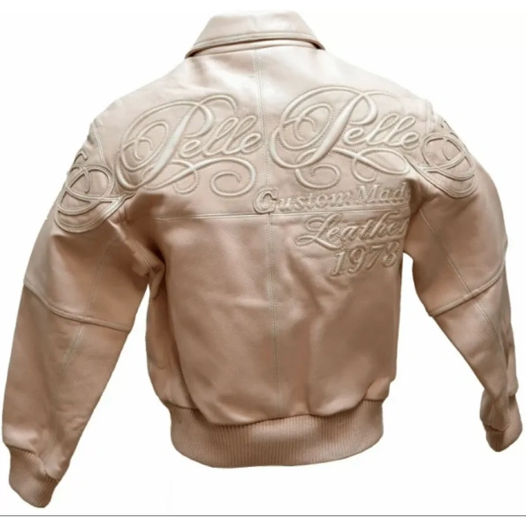 Pelle Pelle Light Pink Leather Jacket | Men & Women Jacket view 2