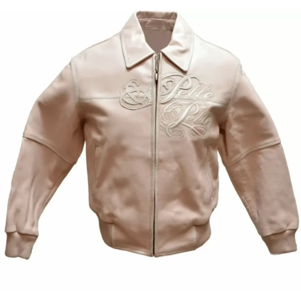 Pelle Pelle Light Pink Leather Jacket | Men & Women Jacket view 1