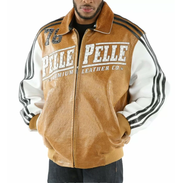 Pelle Pelle Men Brown Leather Jacket | Wild Ones Never Die view 1