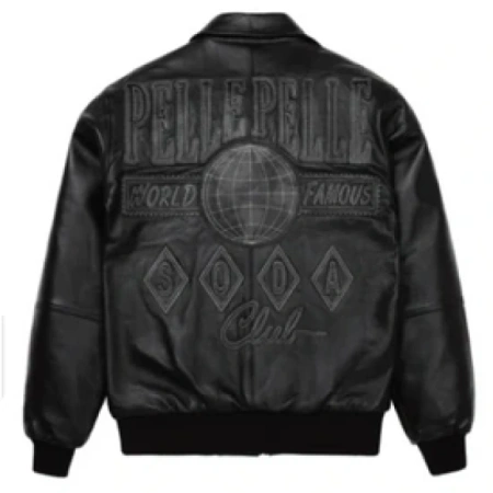 Pelle Pelle Black Soda Club Leather Jacket view 2