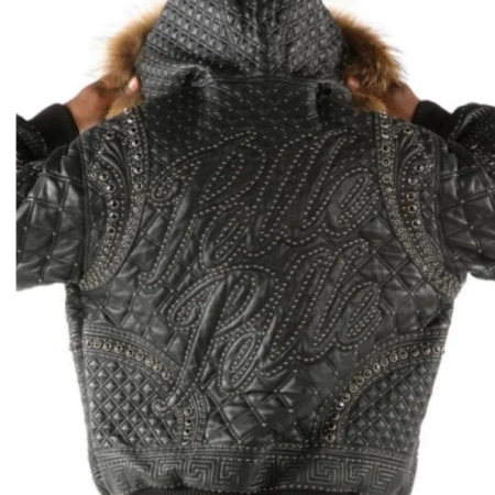 Pelle Pelle Men Black Quilted Leather Jacket view 2