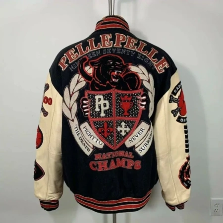 Pelle Pelle Panther Wool Leather Jacket | National Champs view 2