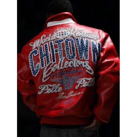 Pelle Pelle Red ChiTown MB Leather Jacket | Men Jacket view 2