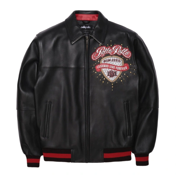 Pelle Pelle Legends Live Forever Varsity Jacket | MB Jacket view 3