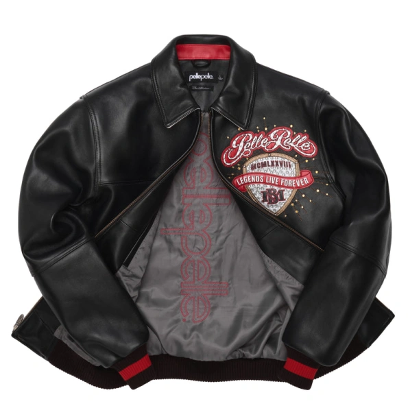 Pelle Pelle Legends Live Forever Varsity Jacket | MB Jacket view 2