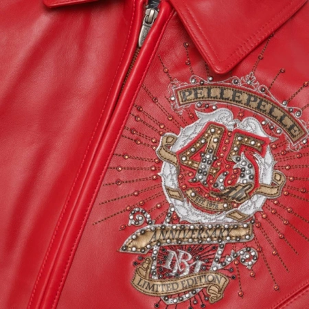 Pelle Pelle Red Collector Series Studs Jacket | MB Jacket view 3