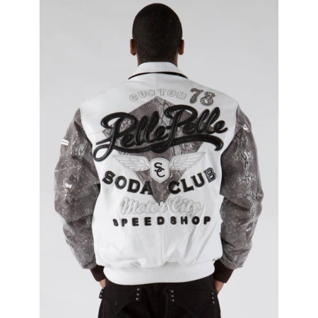 Pelle Pelle Men Soda Club White Jacket | Leather Jacket view 2