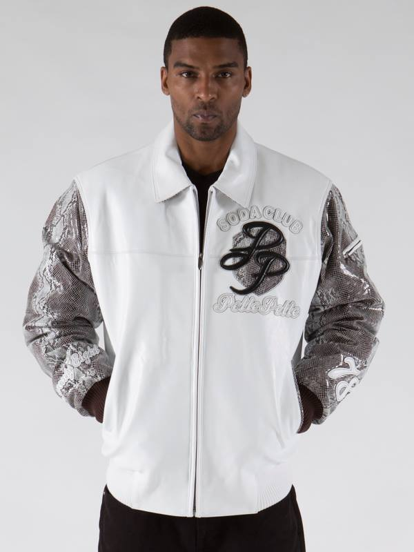 Pelle Pelle Men Soda Club White Jacket | Leather Jacket