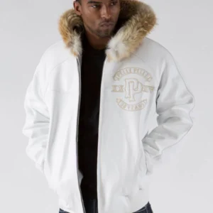 Pelle Pelle White Supply Co Leather Jacket | Fur Hood Jacket