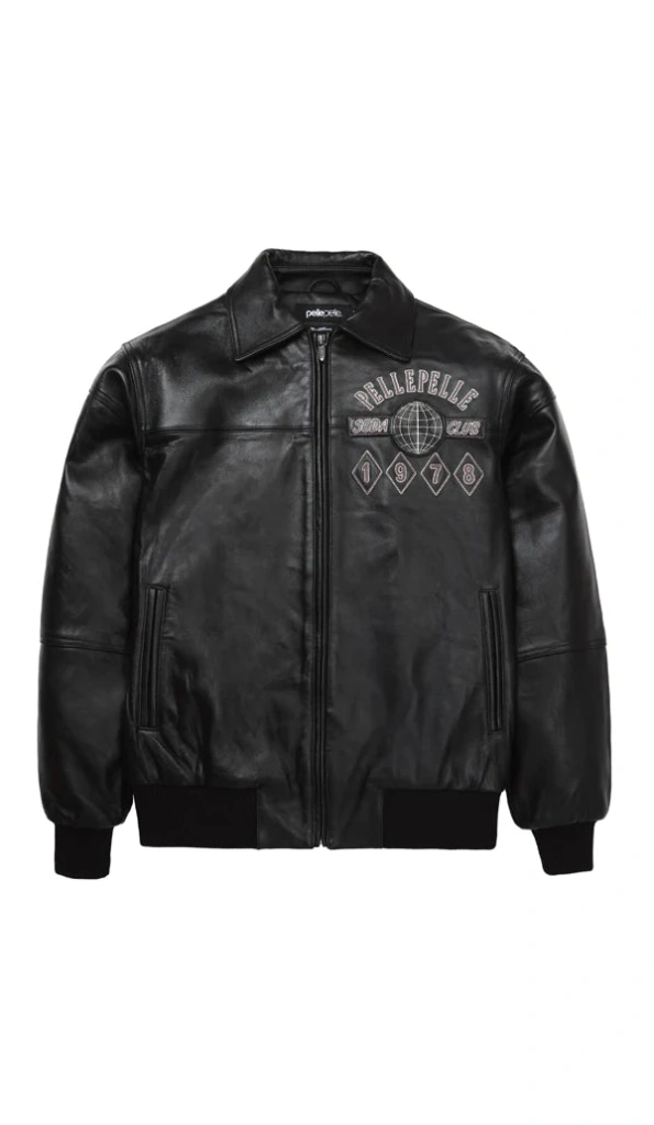 Pelle Pelle Black Soda Club Leather Jacket