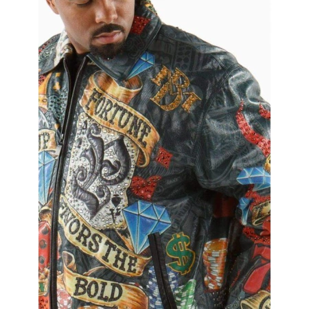 Pelle Pelle Stylish Men Black Leather Jacket view 3