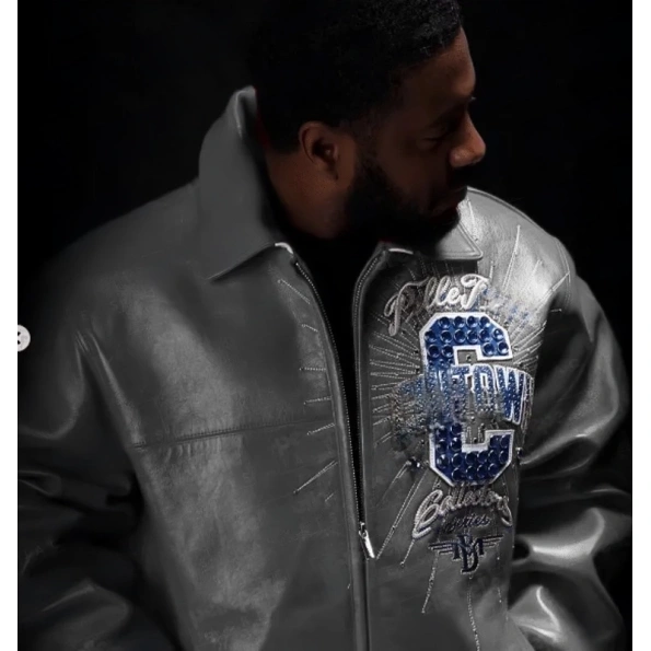 Pelle Pelle Grey ChiTown MB Leather Jacket | Men Jacket