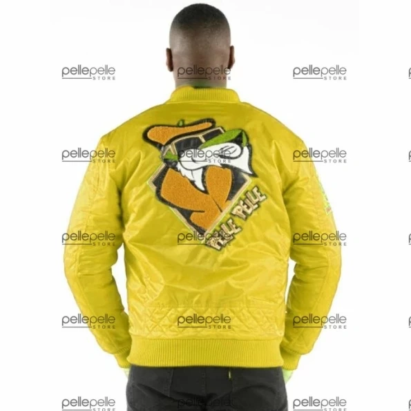 Pelle Pelle Yellow Cool Cat Leather Jacket | Men Jacket view 1