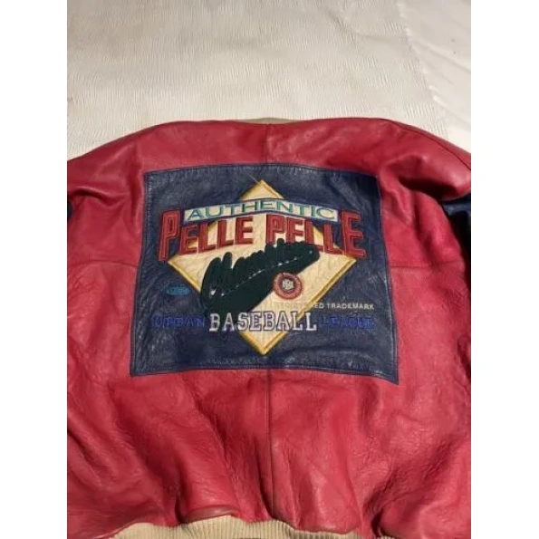 Pelle Pelle Red Baseball Champion MB Jacket | Leather Jacket