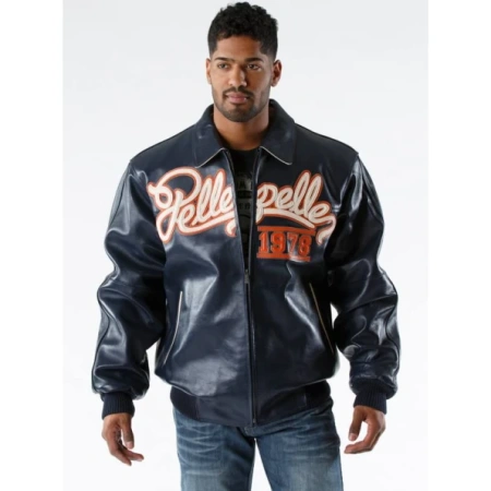 Pelle Pelle 35th Anniversary Navy Blue Jacket | Men Jacket