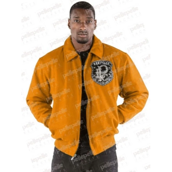 Pelle Pelle Men All Or Nothing Mustard Jacket | Wool Jacket view 2