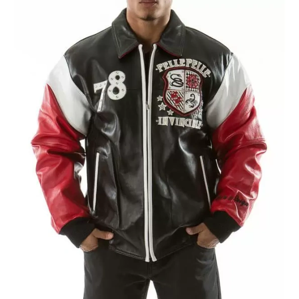 Pelle Pelle Black Invincible MB Leather Jacket | Men Jacket view 1