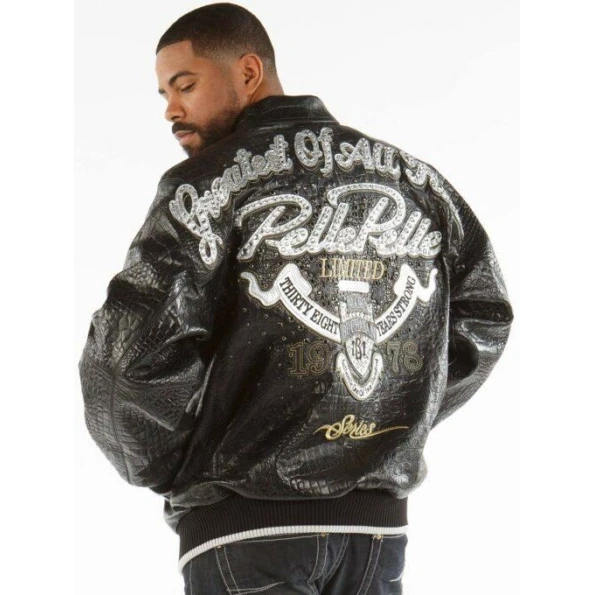 Pelle Pelle Men Black Studded MB Jacket | Leather Jacket