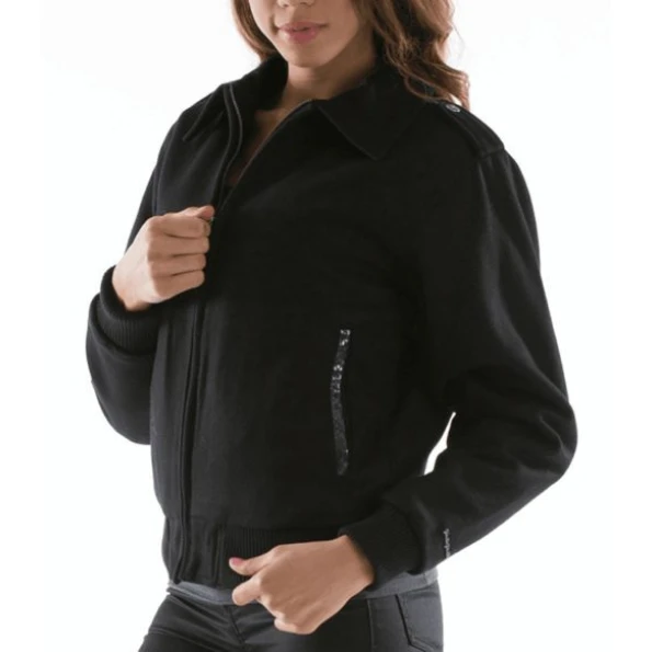 Pelle Pelle Dragon Women Studs Wool Jacket view 1