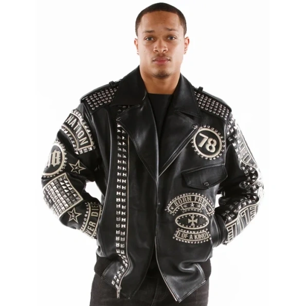 Pelle Pelle Rebel Soul Studded Leather Jacket view 3