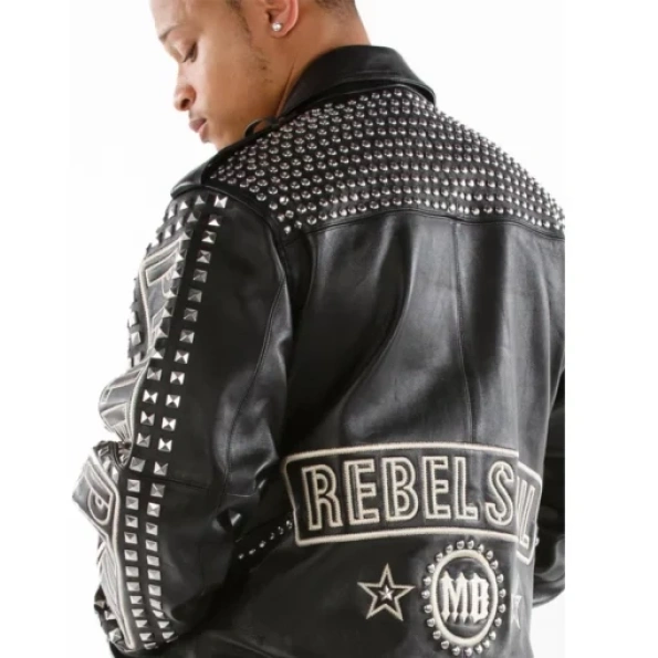 Pelle Pelle Rebel Soul Studded Leather Jacket view 4
