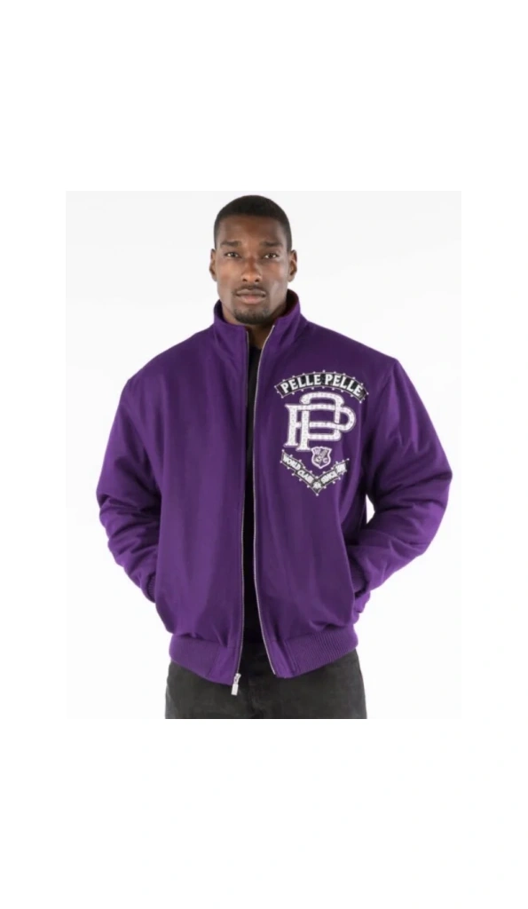 Pelle Pelle Purple Elite Series Wool Jacket | Men Jacket