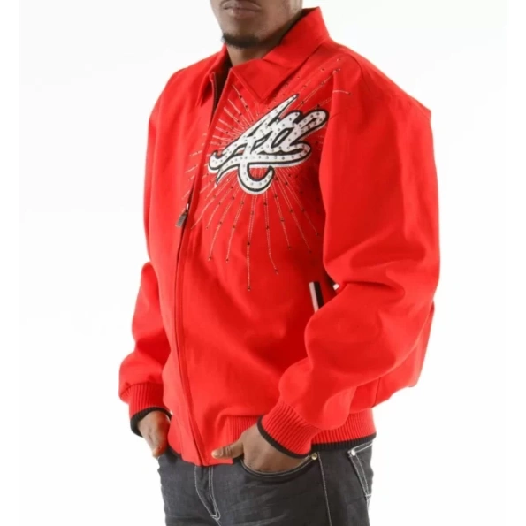 Pelle Pelle Tribute Atlanta Men Red Jacket | Wool Jacket