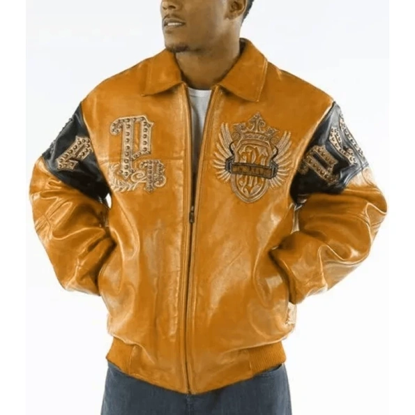 Pelle Pelle Men Mustard MB Leather Jacket | Empire Jacket