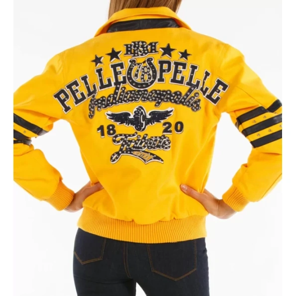 Pelle Pelle Yellow Indianapolis MB Wool Jacket view 2
