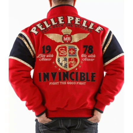 Pelle Pelle Red Invincible Wool MB Jacket | Men Jacket view 2