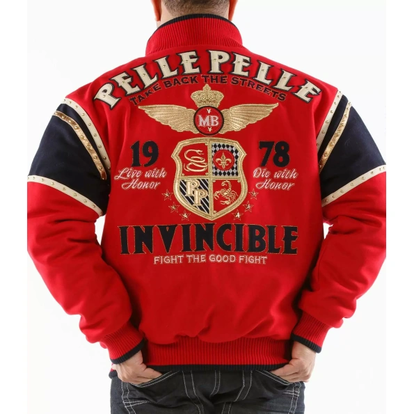 Pelle Pelle Red Invincible Wool MB Jacket | Men Jacket view 2