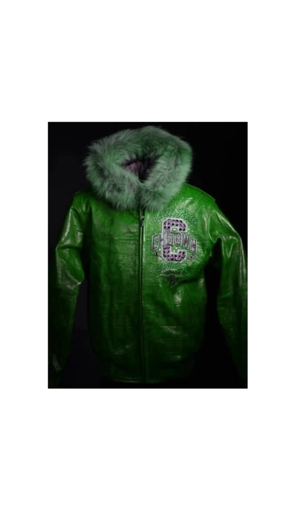 Pelle Pelle Green World Renown ChiTown Jacket | Fur Hood