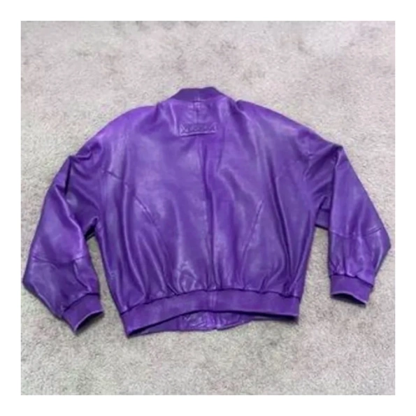 Pelle Pelle Bomber Purple Leather Jacket | MB Jacket