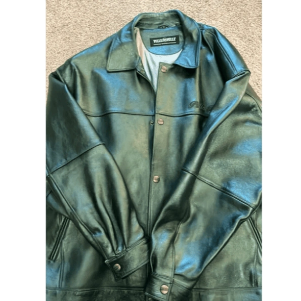 Pelle Pelle Cool Panther Green Leather Jacket view 1