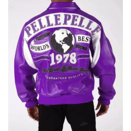 Pelle Pelle Purple Vintage Leather Jacket | Men Jacket view 2