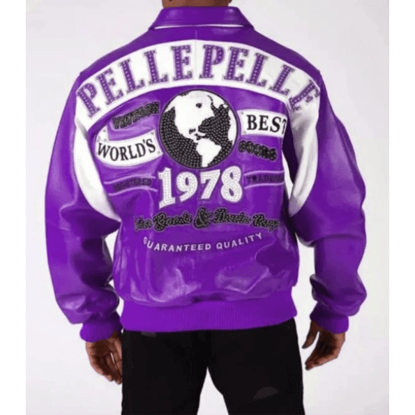 Pelle Pelle Purple Vintage Leather Jacket | Men Jacket view 2