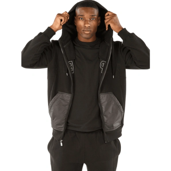 Pelle Pelle MB Wool And Nylon Black Tracksuit view 3