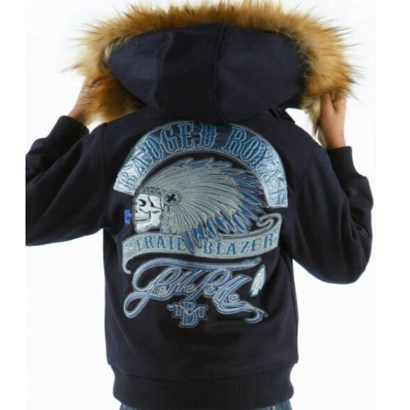 Pelle Pelle Kids Trail Blazer Fur Hood Jacket | Wool Jacket view 2