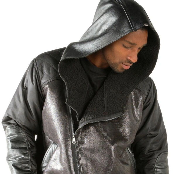 Pelle Pelle Black Wings Men Leather Jacket view 3